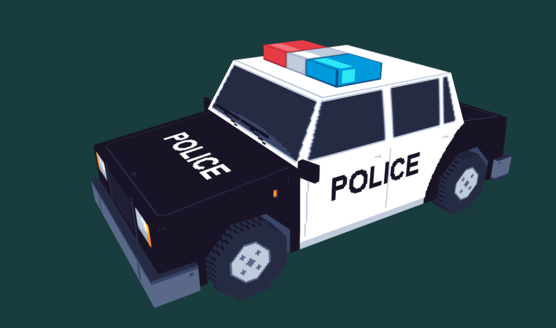 Pixel Police Car