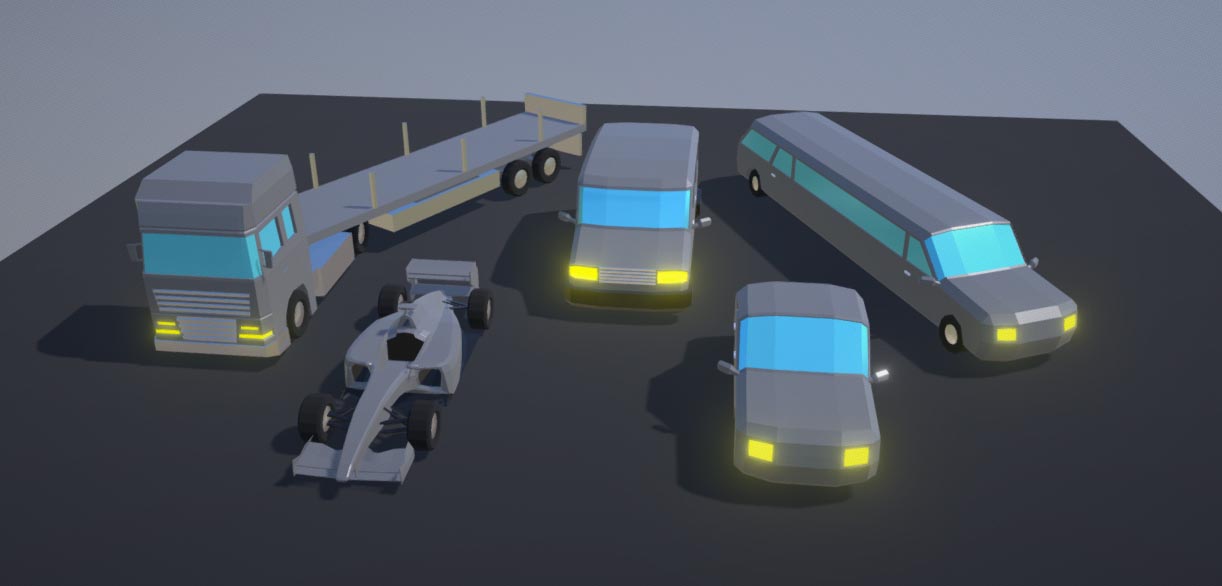 Simple Low Poly Cars Pack