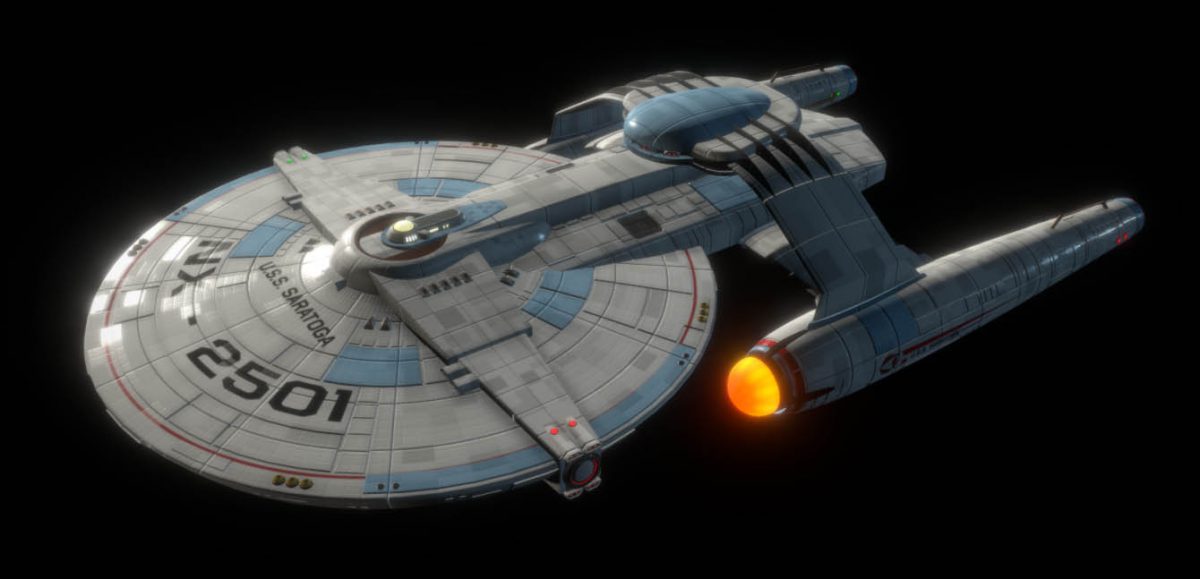 USS Saratoga (Star Trek Fan Design) - DownloadFree3D.com