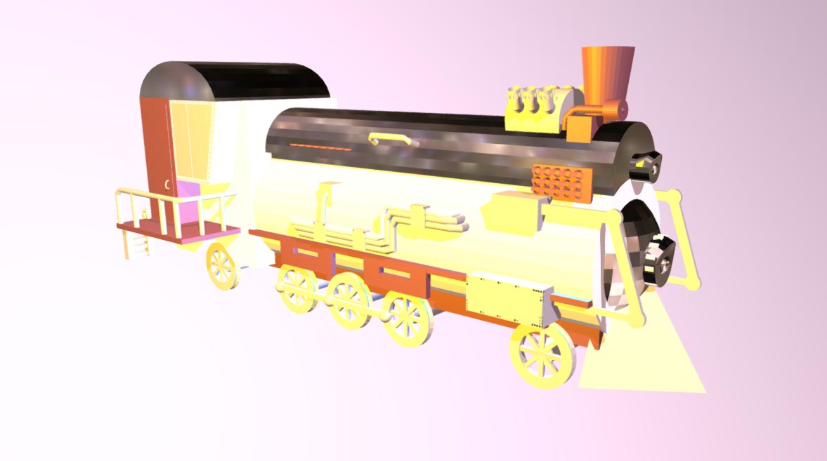 Stimpack train 3D model