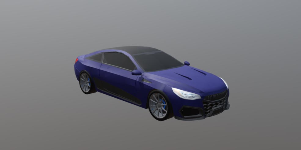 3D car Coupe model