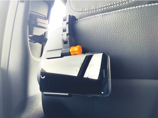 Customizable Car Seat Phone Holder - DownloadFree3D.com.