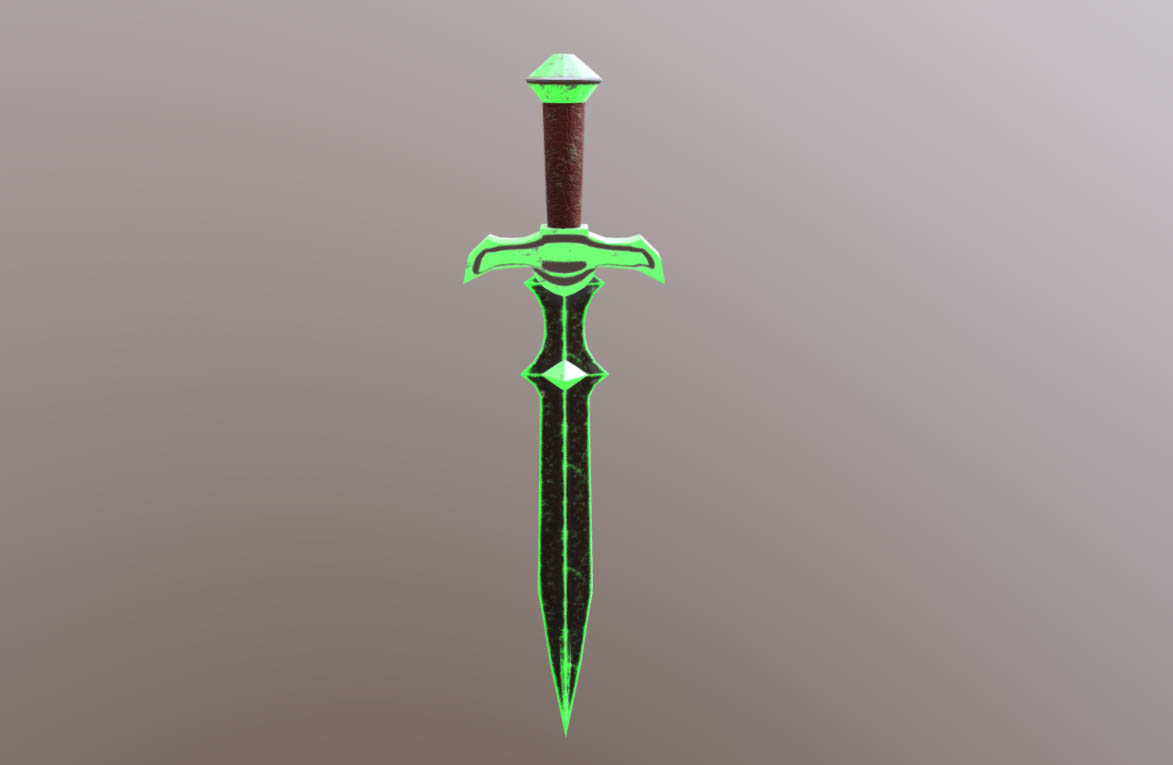 Low Poly Sword 3D model