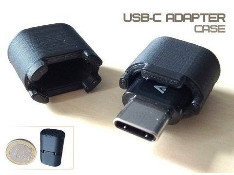 Micro USB to USB-C adapter case