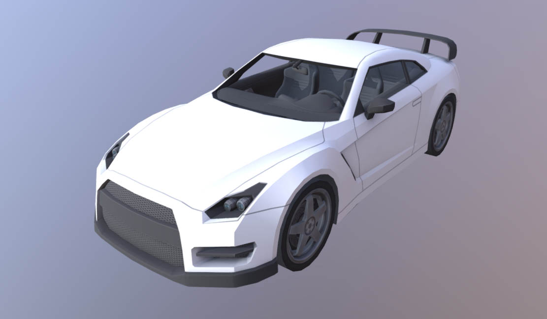 Nissan GTR 3D model