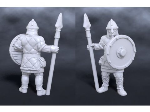 Nord warrior with spear and shield