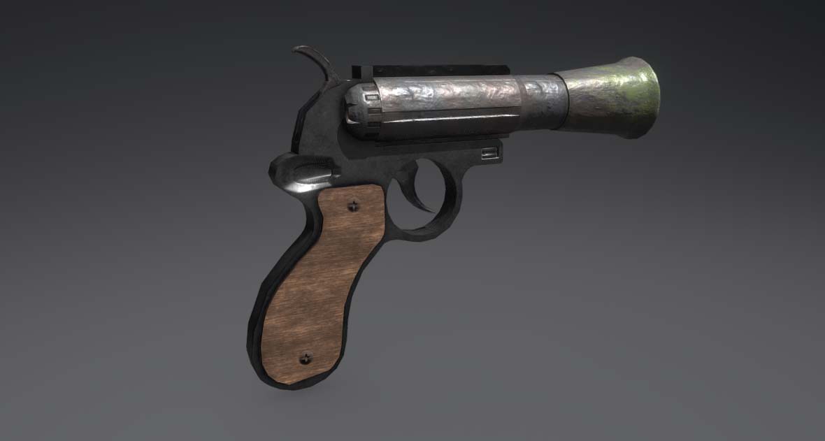 OLD GUN 3D model