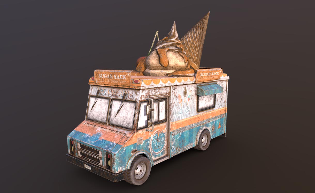 Old Ice Cream Truck