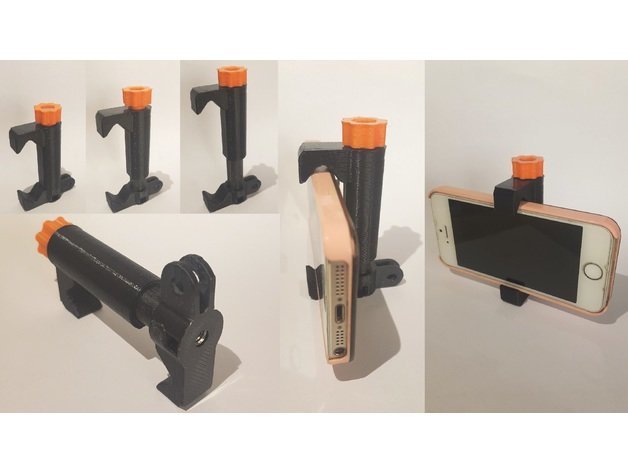 Smartphone adapter to tripod or Gopro