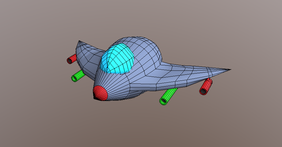 Space Ship 3D Model