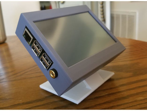 5-inch Waveshare LCD & Raspberry Pi Stand and Case