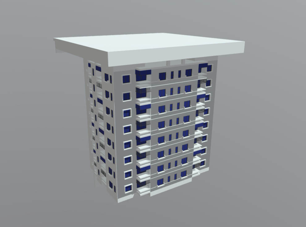 Apartment 3D Building 