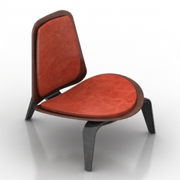 Chair Dark Wood 3d model