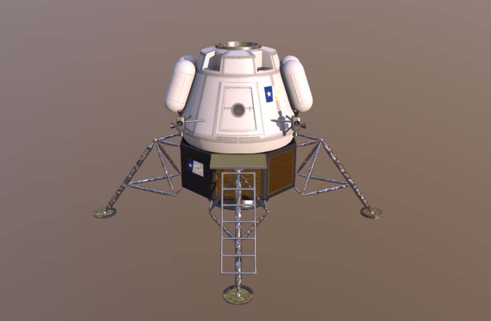 Lander Model 3D model