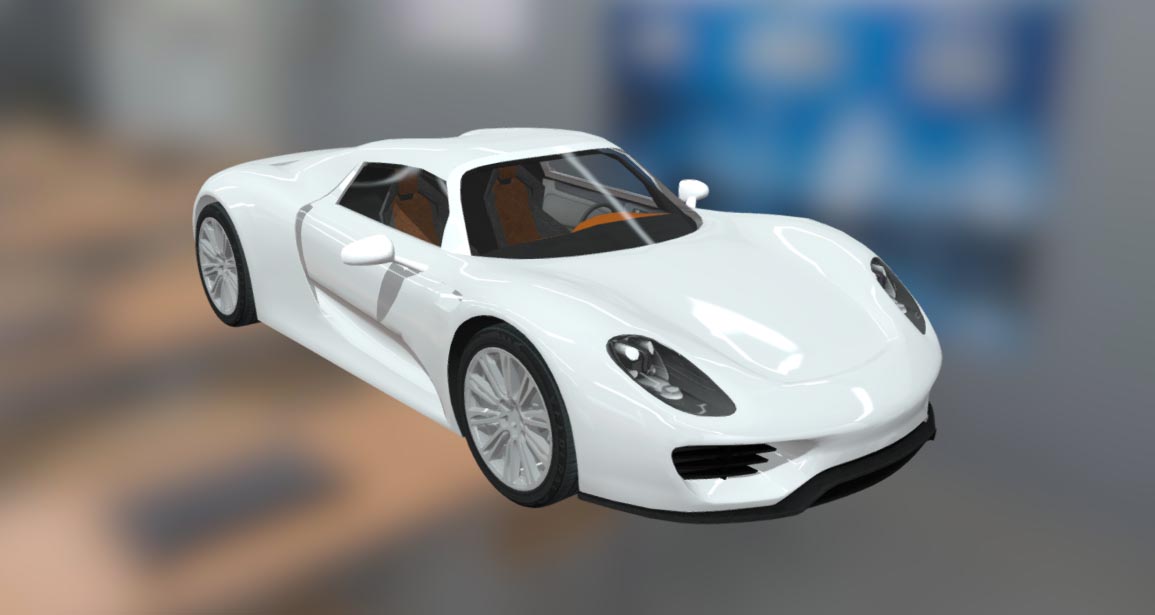 Porsche 918 3D car model