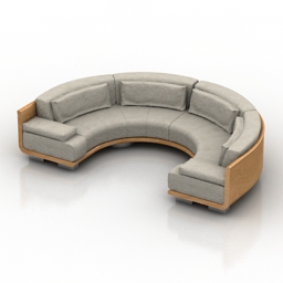 Sofa Fendi Casa Artu 3d model
