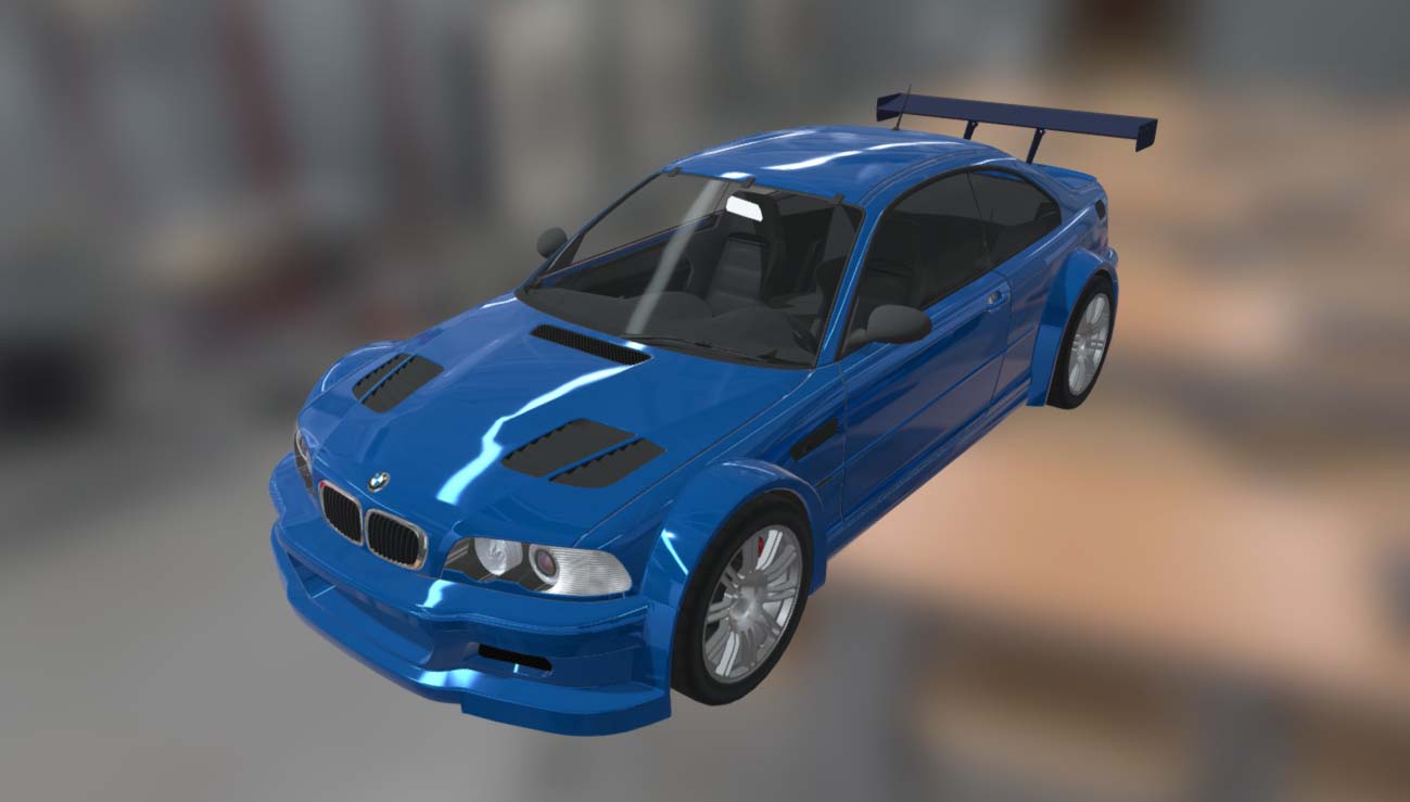 3D BMW M3 GTR model