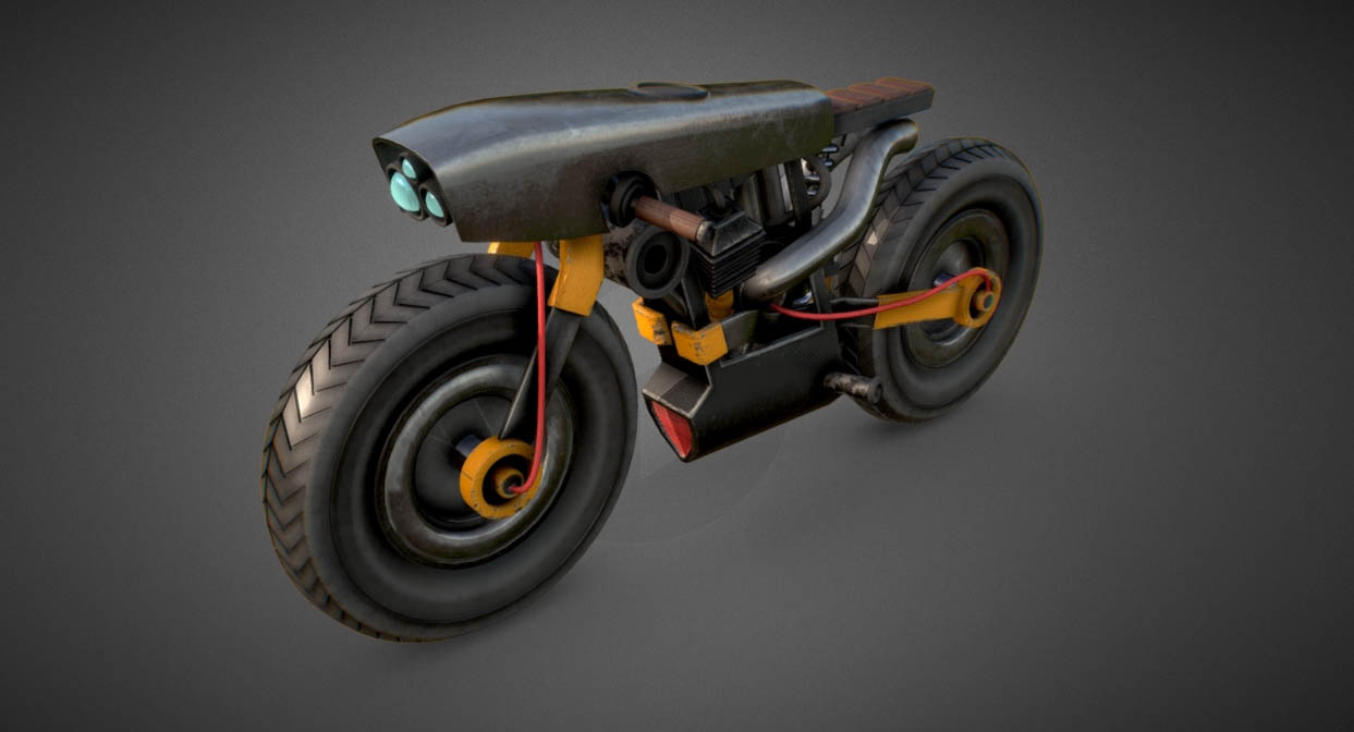 Cyberpunk Bike Concept Design