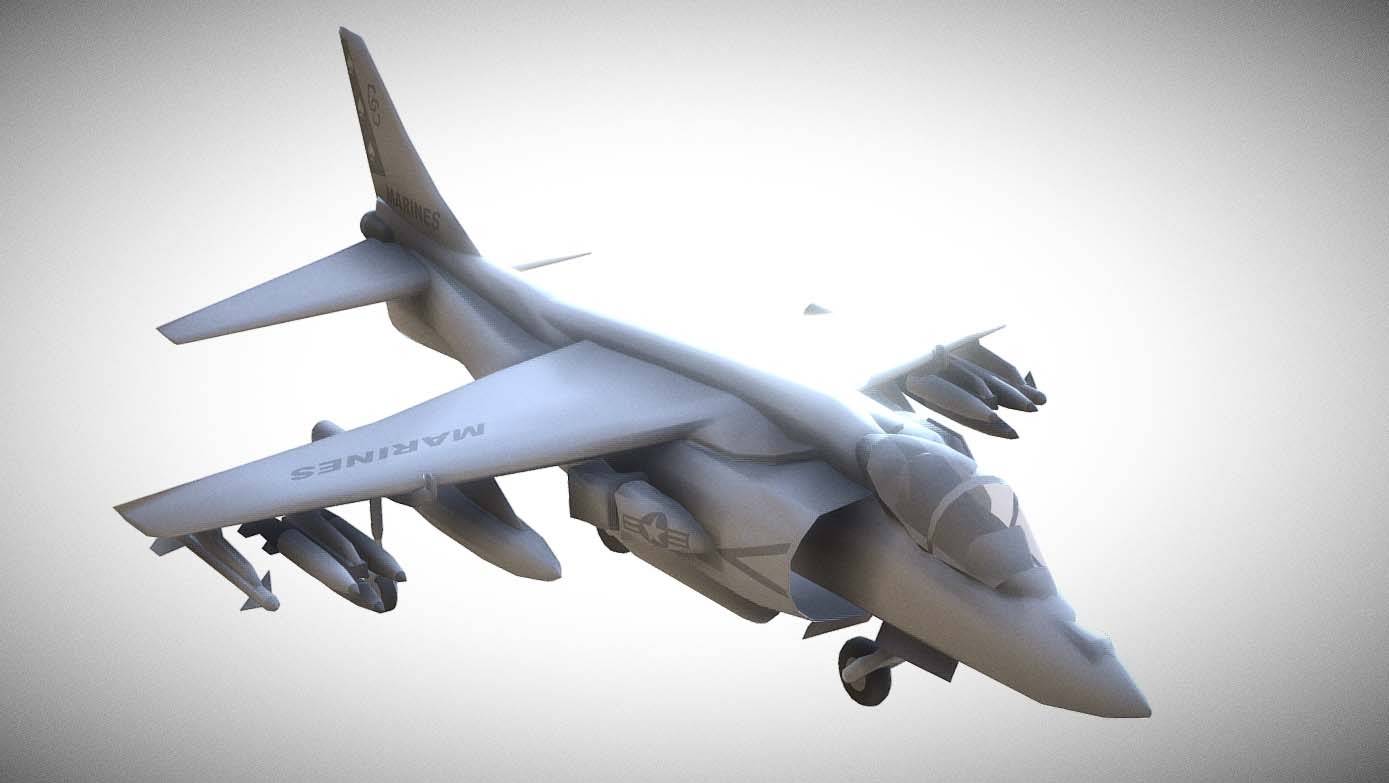 Harrier II 3D model