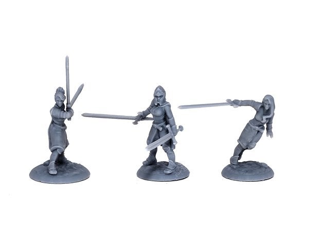 Lady Knights (multiple poses)