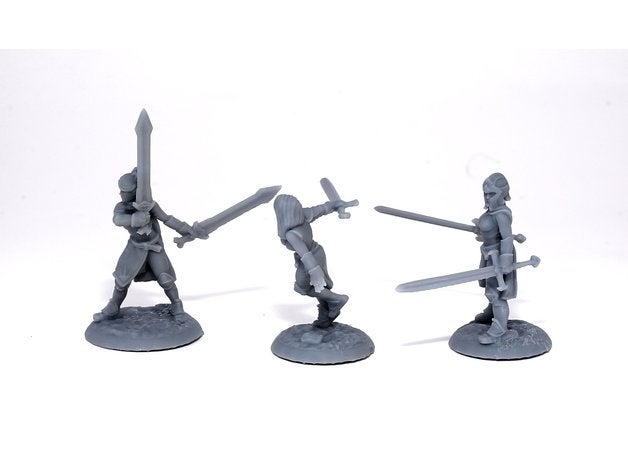 Lady Knights (multiple poses)