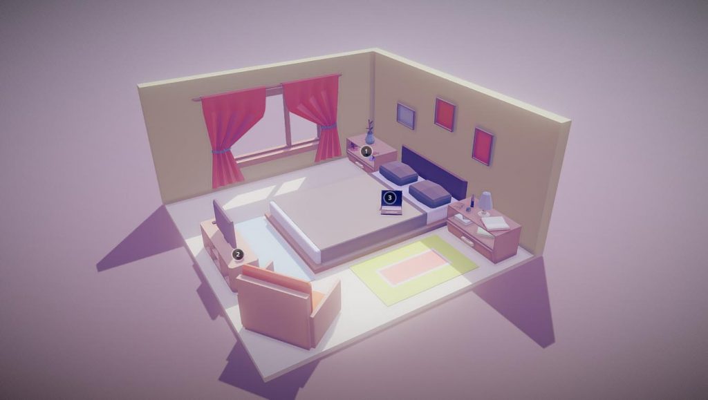 Low Poly Bedroom