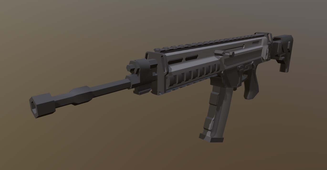 Low Poly CZ 805 BREN