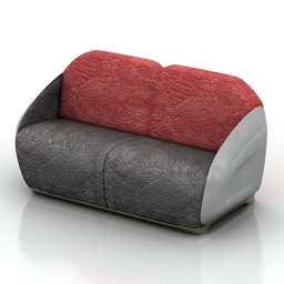 Sofa NIERI Rossa 3d model