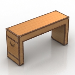 Console Table Slab Home concept Halo 3d model