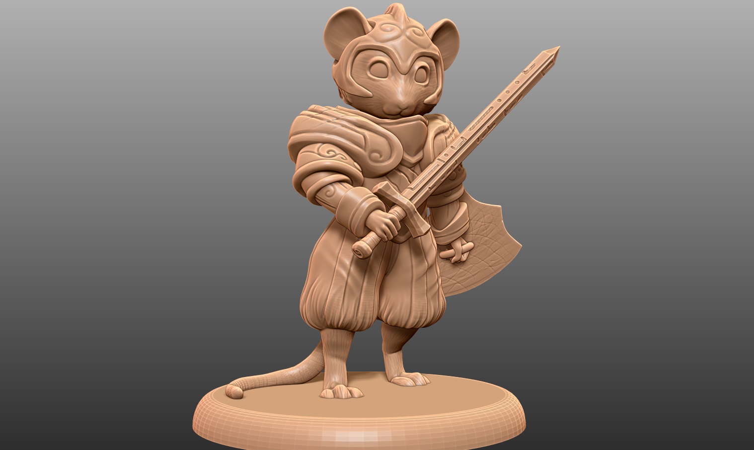Mouse Knight - Tabletop Miniature