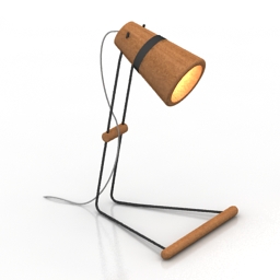 Lamp Table Cork 3d model