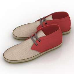 Shoes red 3d model