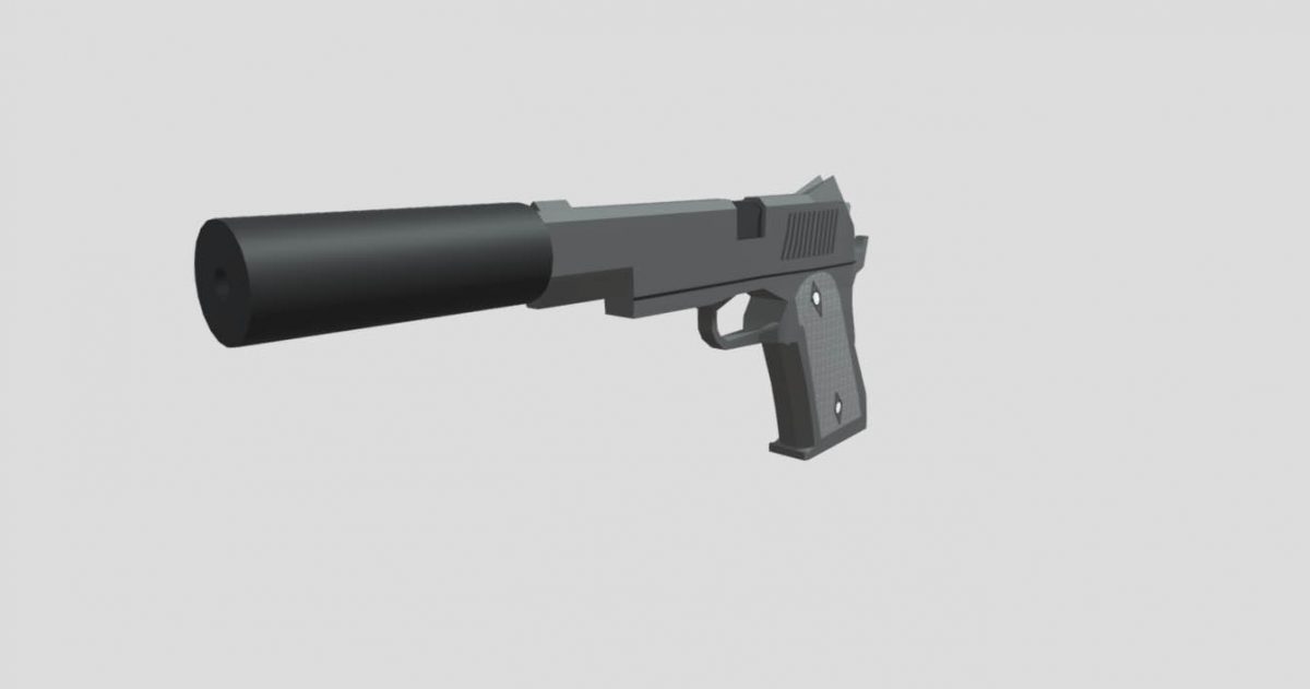 J HANDGUN - DownloadFree3D.com