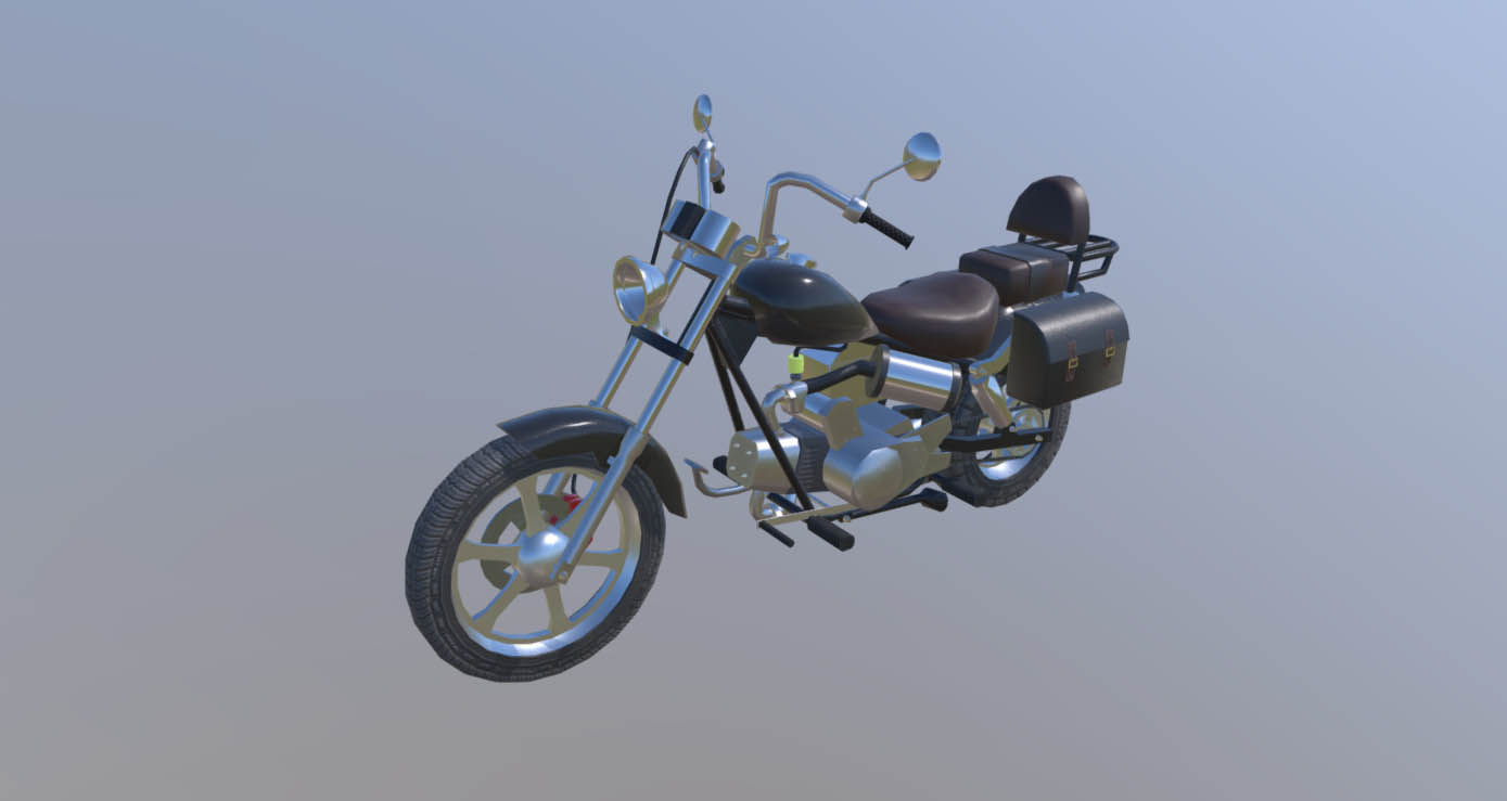 Moped, motorcycle - DownloadFree3D.com