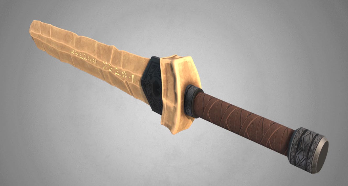 Oath Sworn - Custom Dragon Bone Sword (Skyrim)