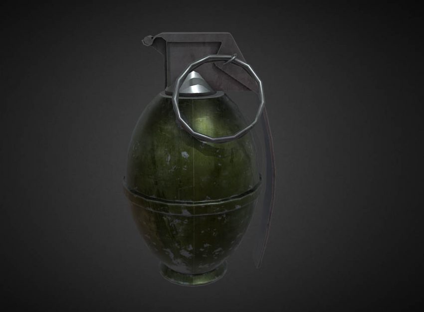 RE2 Remake M26 Frag Grenade Preview L4D2 - DownloadFree3D.com