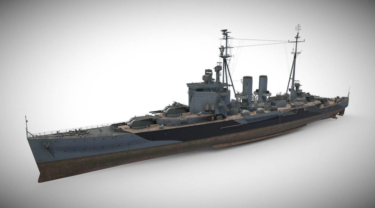 Surrey - Tier VII British Heavy Cruiser - DownloadFree3D.com