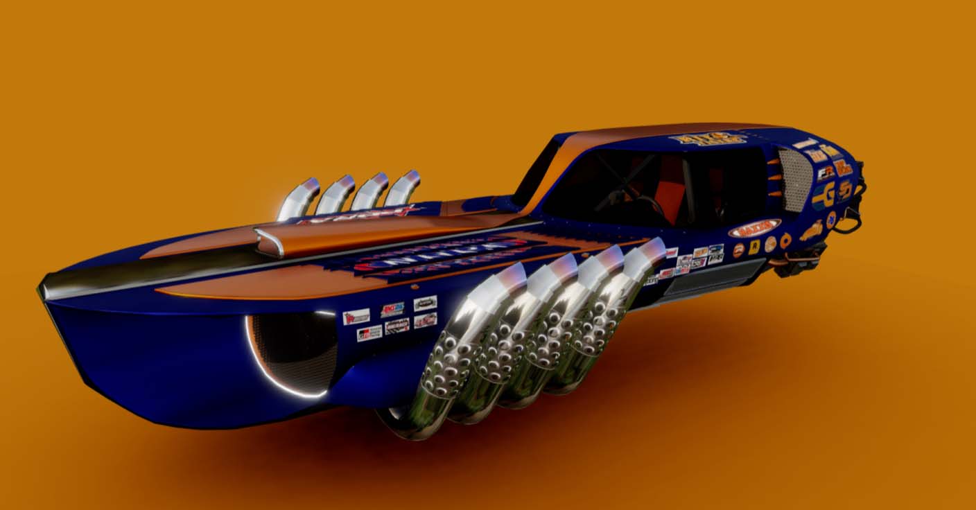 Drag racing Dodge Charger hover (Concept)