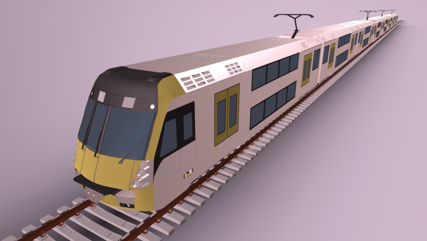 Metro Train 3d Model Free Download