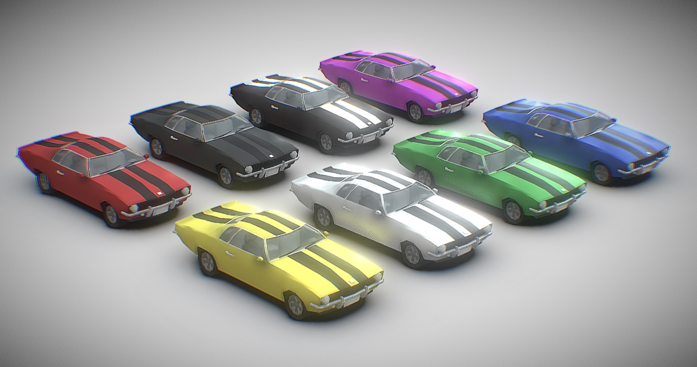 Muscle Car [Low Poly]