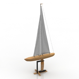 Boat decor 3d model