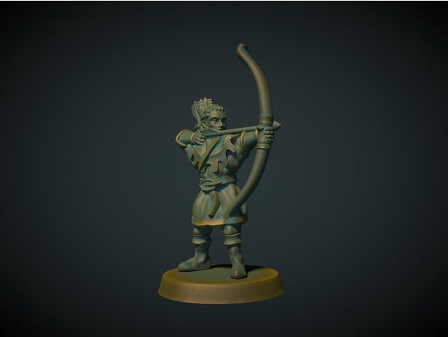 Elf archer 28mm (no supports needed) 