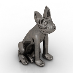 Figurine dog 3d model
