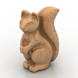 Figurine wooden 3d model