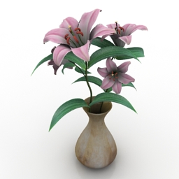 Flowers vase 3d model