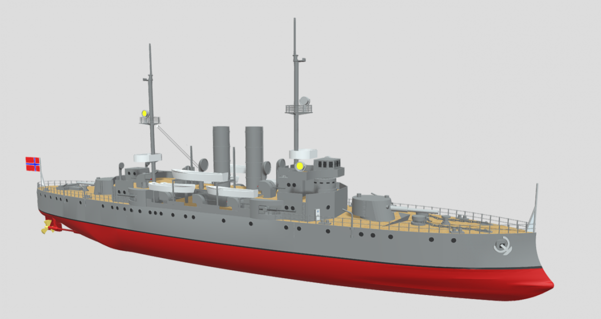 HNOMS Norge - DownloadFree3D.com