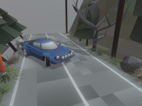 Rally Lancia Stratos Low Poly