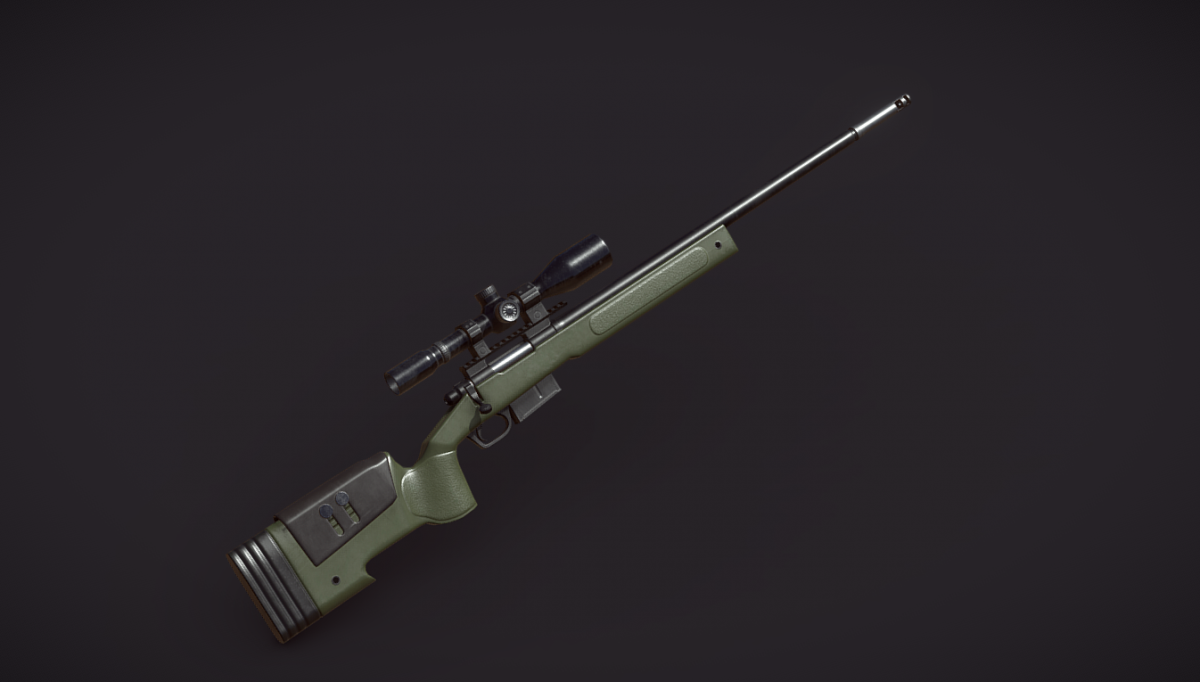 USMC M40A5 Sniper - DownloadFree3D.com