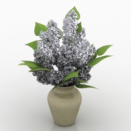 Vase flowers 3d model