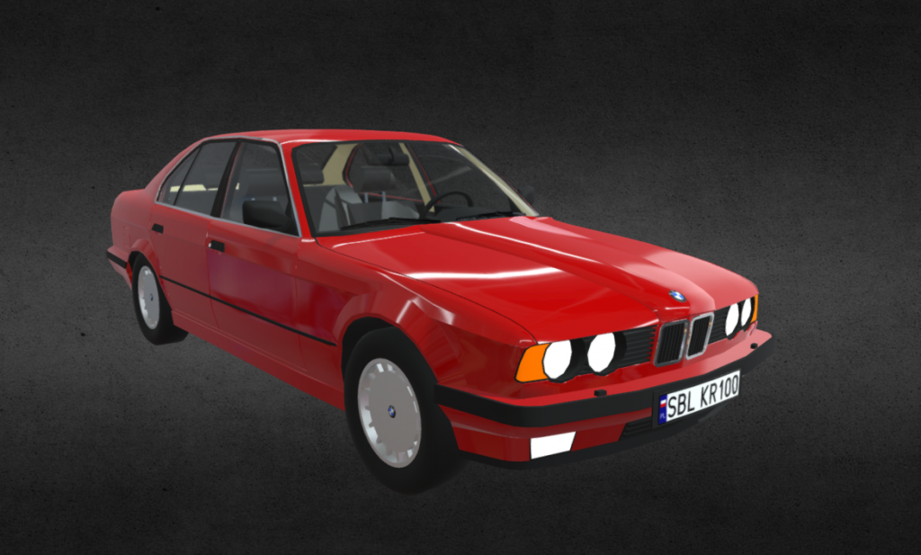 Bmw e34 3d model